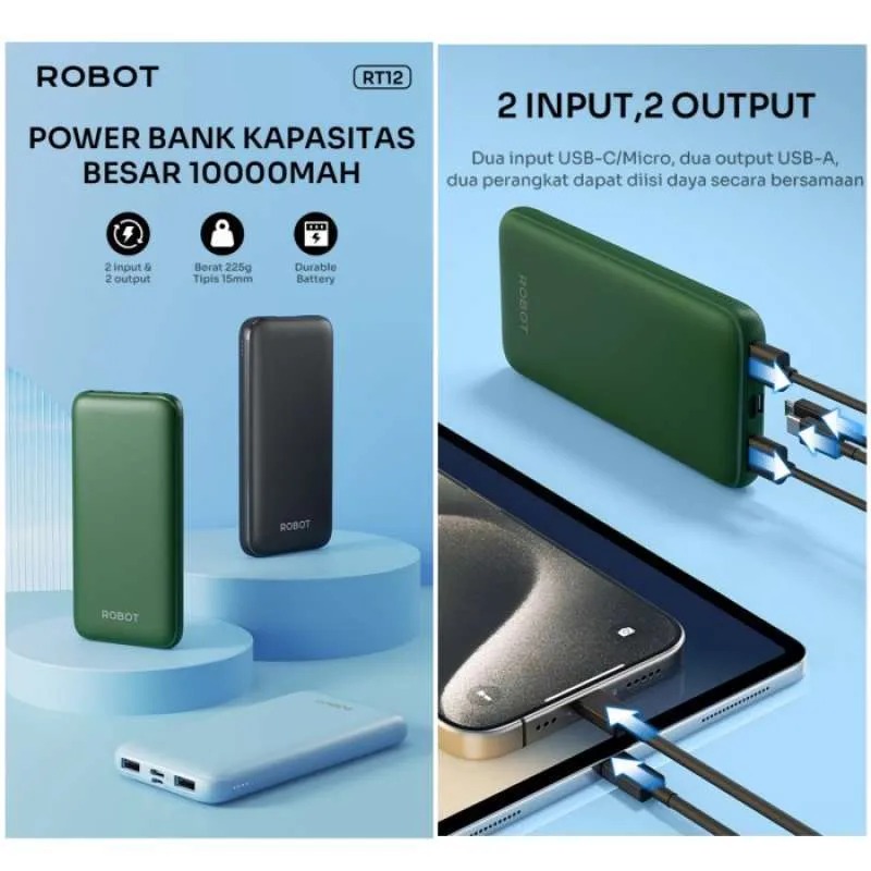 Robot RT12 Power Bank 10000mAh